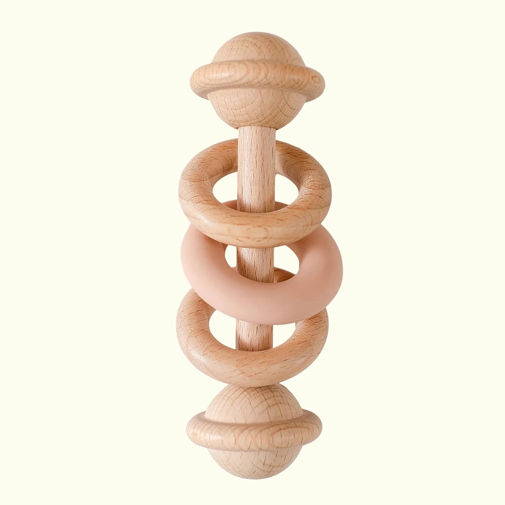 Hochet Anneau en Bois et Silicone