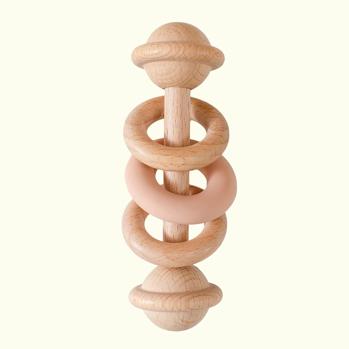Hochet Anneau en Bois et Silicone