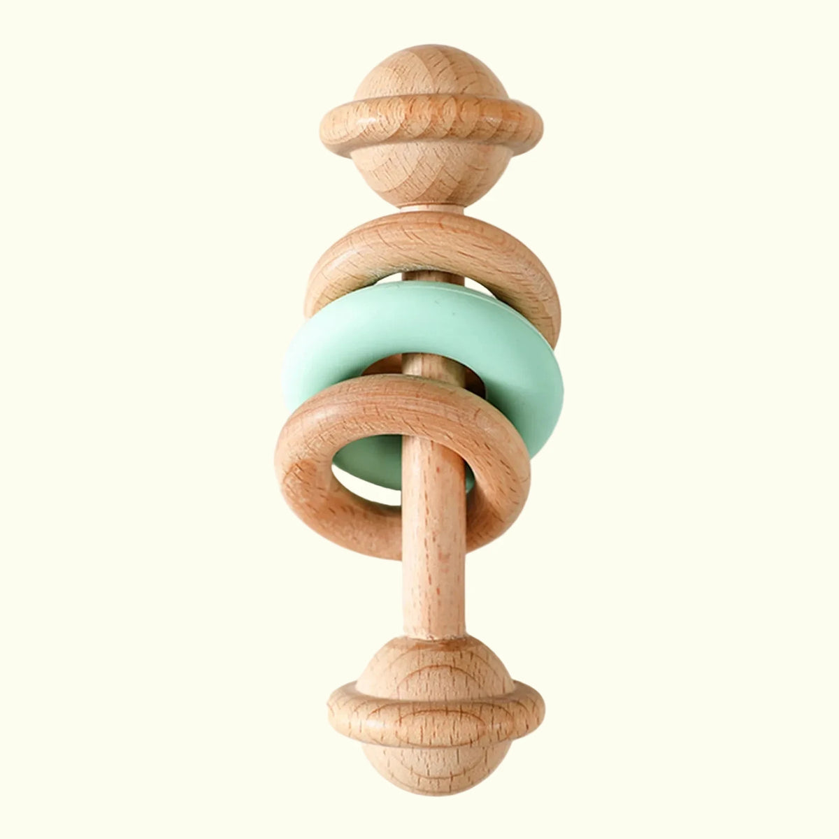 Hochet Anneau en Bois et Silicone