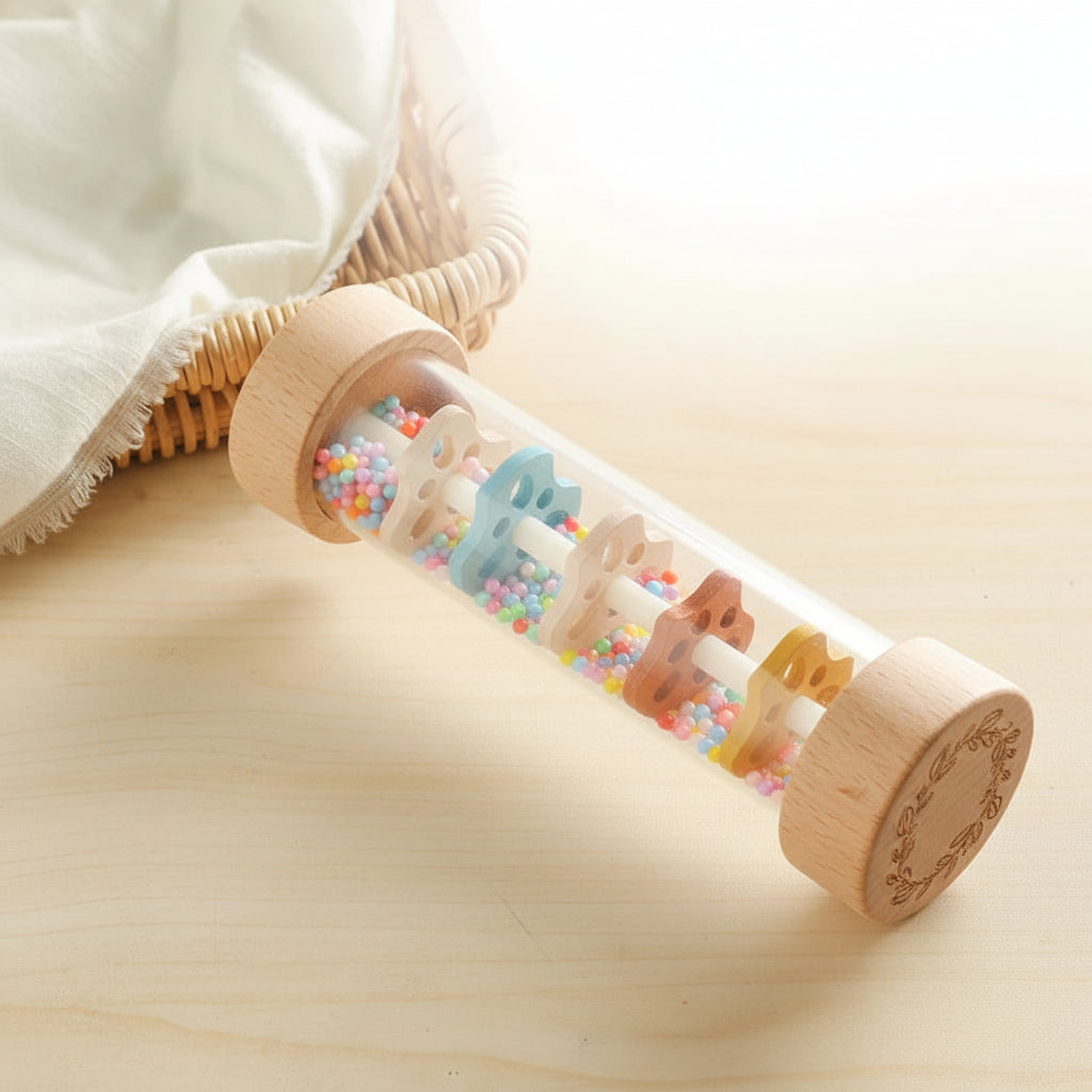 Bâton de Pluie en Bois — Jouet Sensoriel Montessori