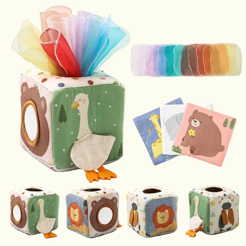 Boîte Sensorielle en Tissu Montessori