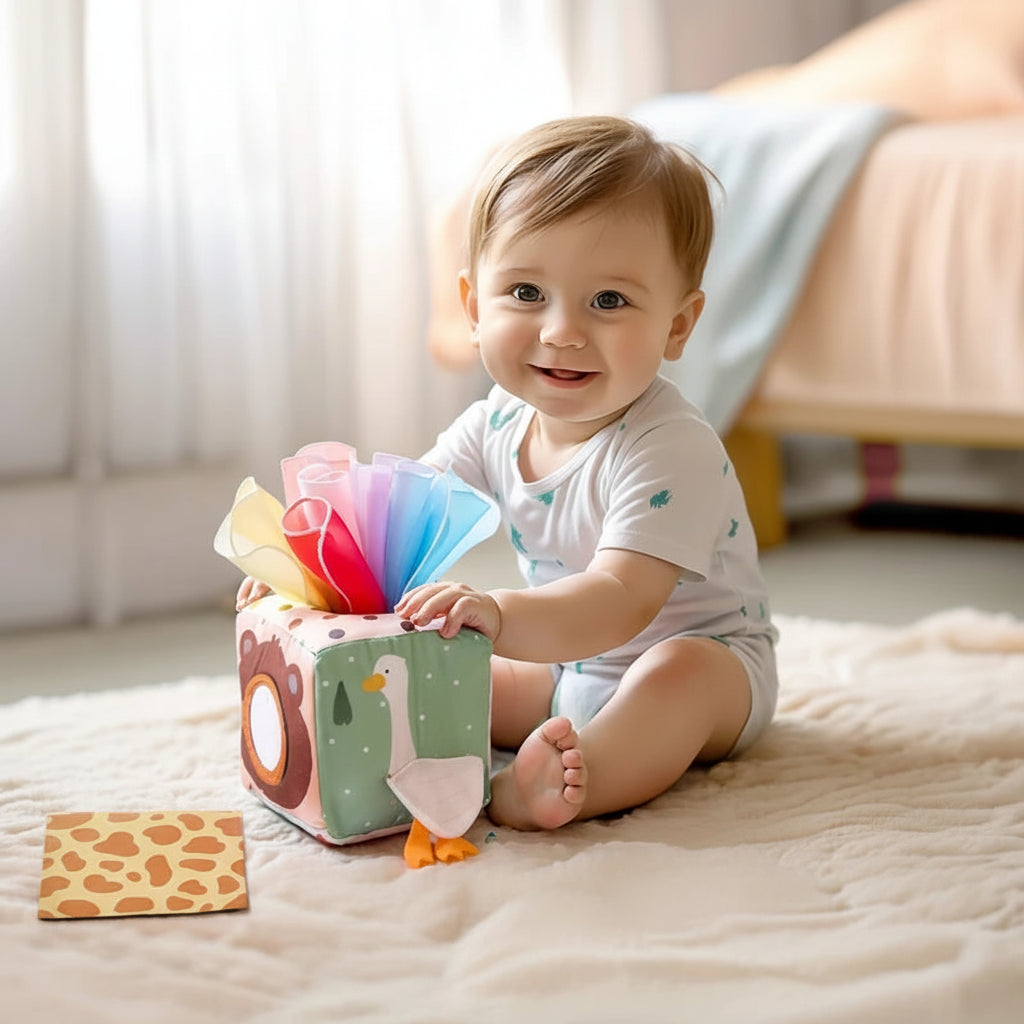 Boîte Sensorielle en Tissu Montessori