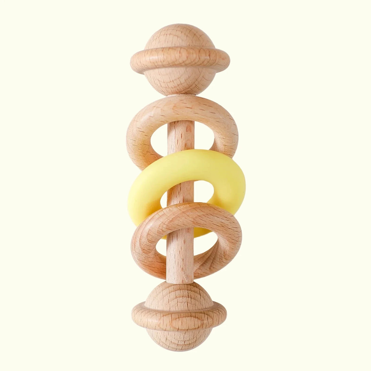 Hochet Anneau en Bois et Silicone