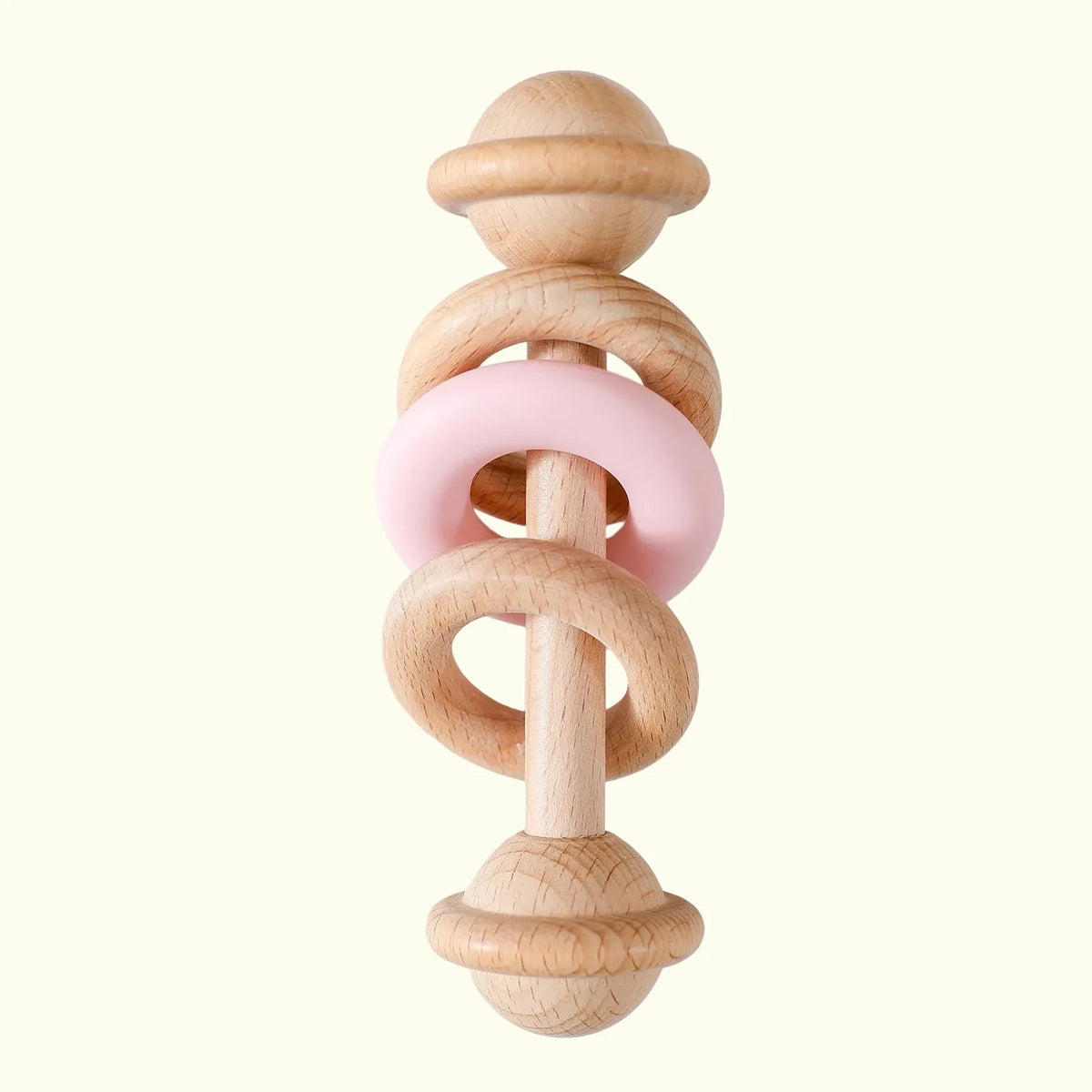 Hochet Anneau en Bois et Silicone