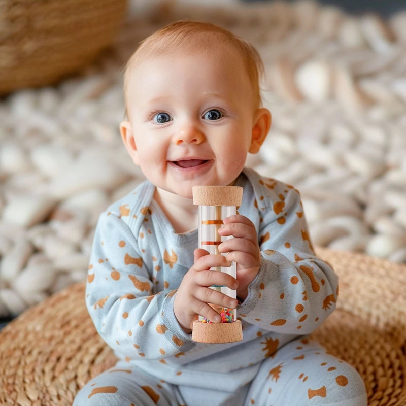 Bâton de Pluie en Bois — Jouet Sensoriel Montessori