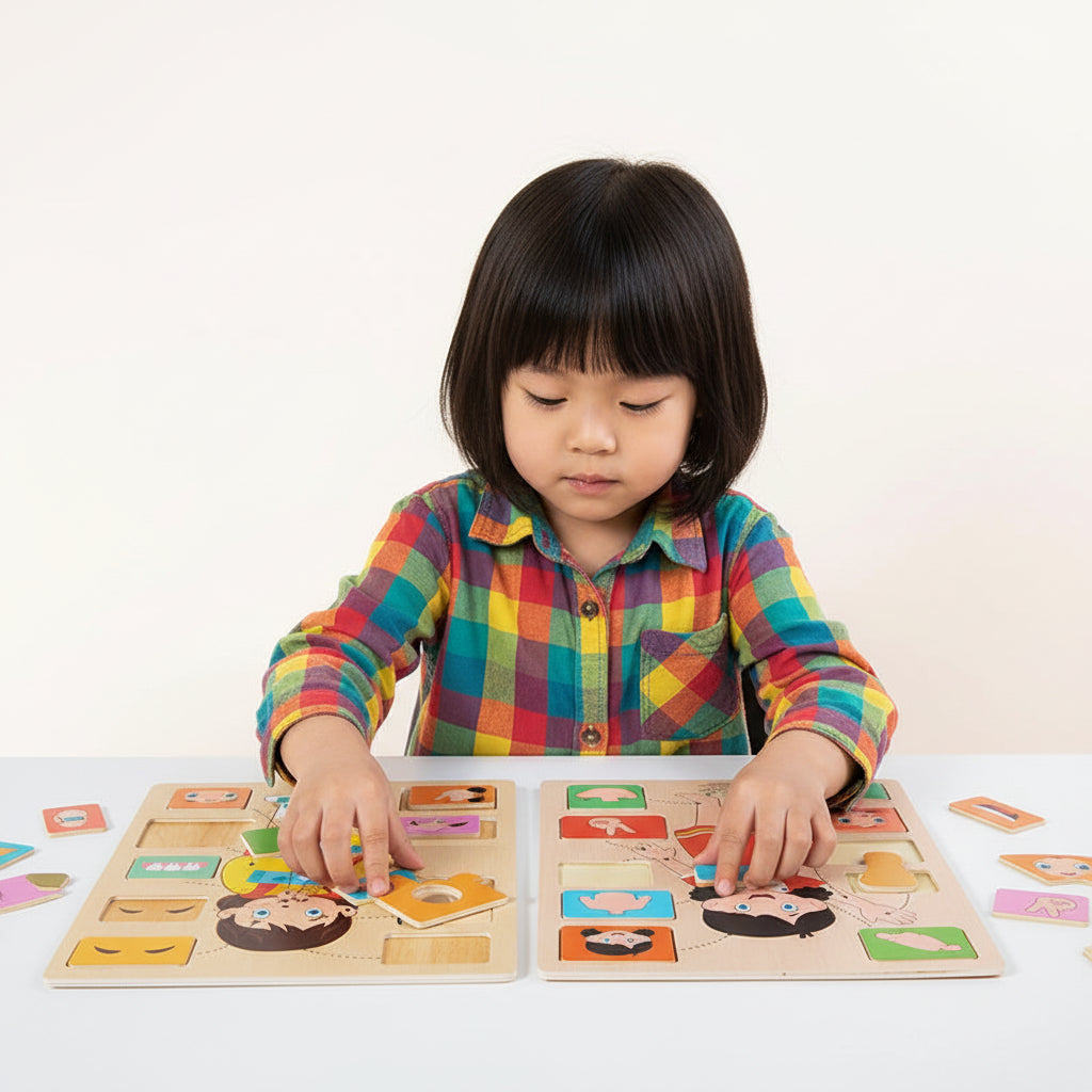 Puzzle en Bois du Corps Humain – Jeu Éducatif Montessori