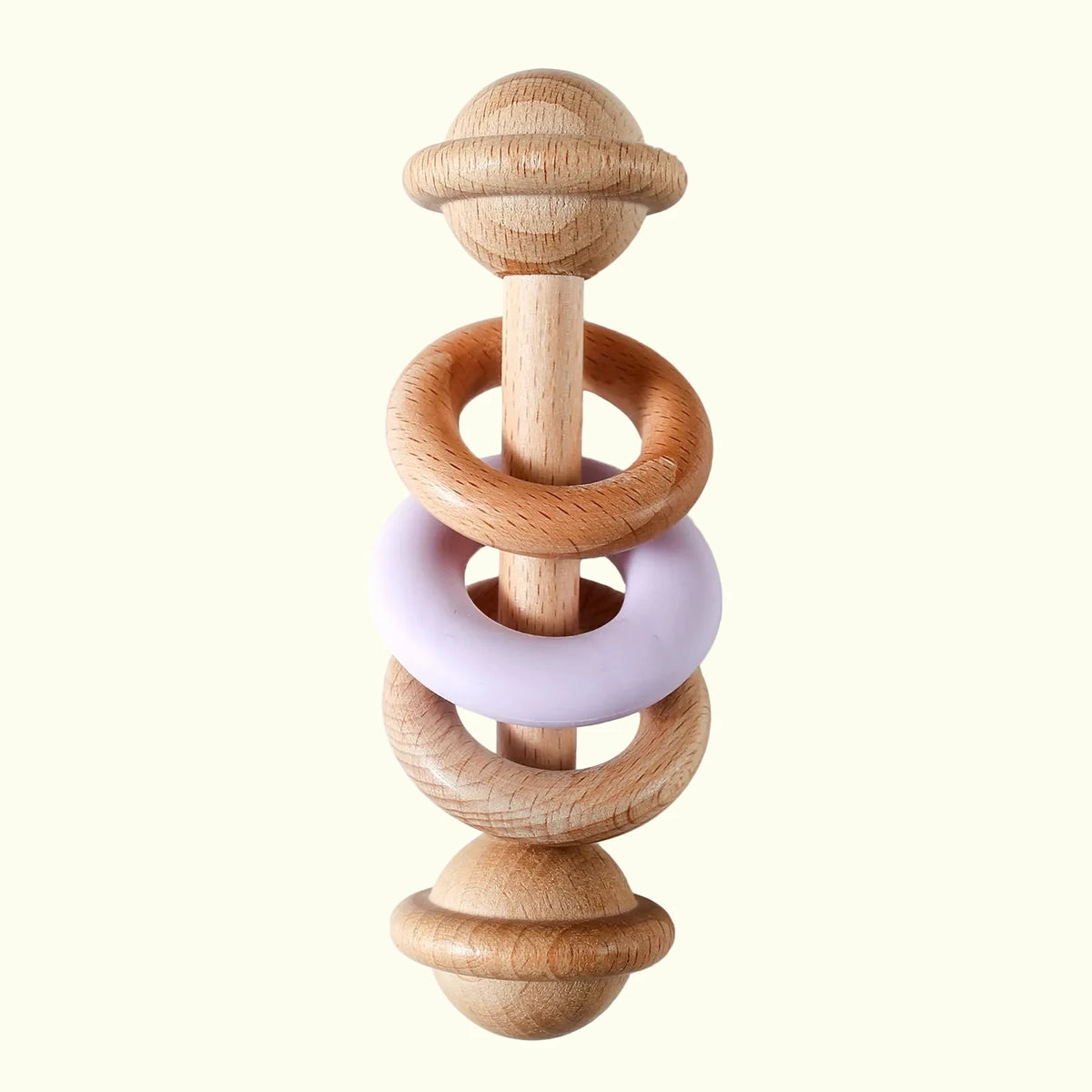 Hochet Anneau en Bois et Silicone